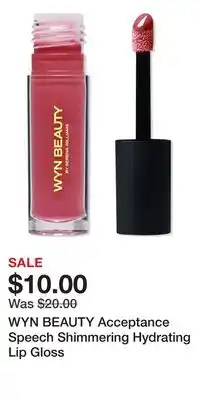 Ulta Beauty WYN BEAUTY Acceptance Speech Shimmering Hydrating Lip Gloss offer