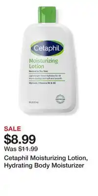 Ulta Beauty Cetaphil Moisturizing Lotion, Hydrating Body Moisturizer offer