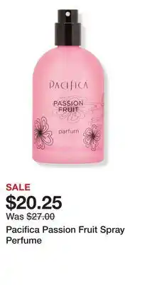 Ulta Beauty Pacifica Passion Fruit Spray Perfume offer