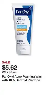 Ulta Beauty PanOxyl Acne Foaming Wash with 10% Benzoyl Peroxide offer