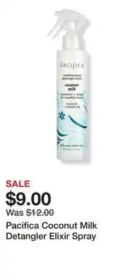 Ulta Beauty Pacifica Coconut Milk Detangler Elixir Spray offer