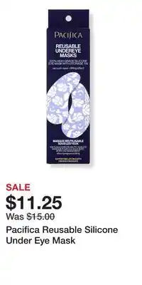 Ulta Beauty Pacifica Reusable Silicone Under Eye Mask offer