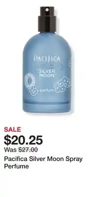 Ulta Beauty Pacifica Silver Moon Spray Perfume offer