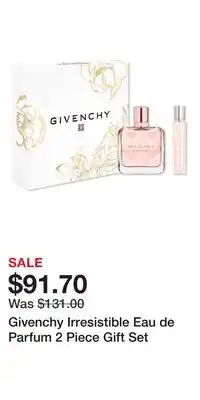 Ulta Beauty Givenchy Irresistible Eau de Parfum 2 Piece Gift Set offer