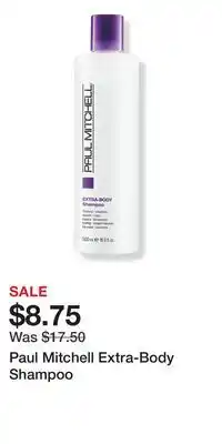 Ulta Beauty Paul Mitchell Extra-Body Shampoo offer