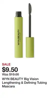 Ulta Beauty WYN BEAUTY Big Vision Lengthening & Defining Tubing Mascara offer