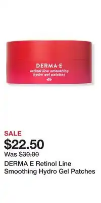 Ulta Beauty DERMA E Retinol Line Smoothing Hydro Gel Patches offer