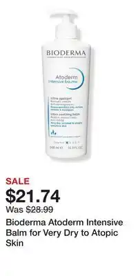 Ulta Beauty Bioderma Atoderm Intensive Balm for Very Dry to Atopic Skin offer