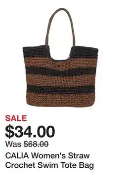 Dick's Sporting Goods CALIA Women's Straw Crochet Swim Tote Bag offer