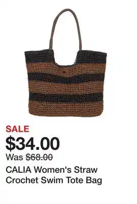 Dick's Sporting Goods CALIA Women's Straw Crochet Swim Tote Bag offer