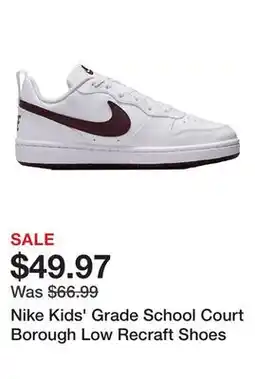 Dick's Sporting Goods Nike Kids' Grade School Court Borough Low Recraft Shoes offer