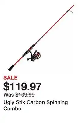 Dick's Sporting Goods Ugly Stik Carbon Spinning Combo offer