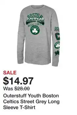 Dick's Sporting Goods Outerstuff Youth Boston Celtics Street Grey Long Sleeve T-Shirt offer