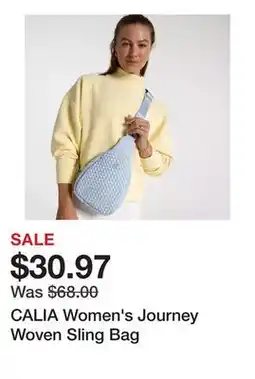 Dick's Sporting Goods CALIA Women's Journey Woven Sling Bag offer