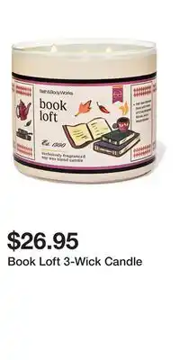 Bath & Body Works Book Loft 3-Wick Candle offer