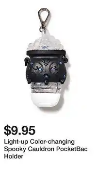 Bath & Body Works Light-up Color-changing Spooky Cauldron PocketBac Holder offer