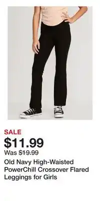 Old Navy Old Navy High-Waisted PowerChill Crossover Flared Leggings for Girls offer