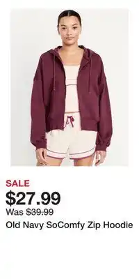 Old Navy Old Navy SoComfy Zip Hoodie offer