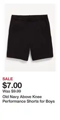 Old Navy Old Navy Above Knee Performance Shorts for Boys offer