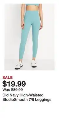 Old Navy Old Navy High-Waisted StudioSmooth 7/8 Leggings offer