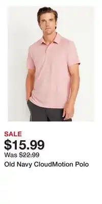 Old Navy Old Navy CloudMotion Polo offer