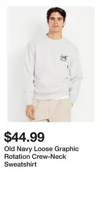 Old Navy Old Navy Loose Graphic Rotation Crew-Neck Sweatshirt offer