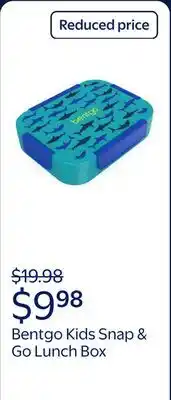 Walmart Bentgo Kids Snap & Go Leak-Proof Lunch Box - Shark offer