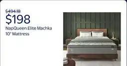 Walmart NapQueen Elite Series Machka 10 Queen Size Mattress, Hybrid Pocket Spring Coils, Bed In a Box, Adult offer