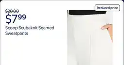 Walmart Scoop Women's and Women's Plus Ultimate Scubaknit Seamed Sweatpants, Sizes XS-4X offer