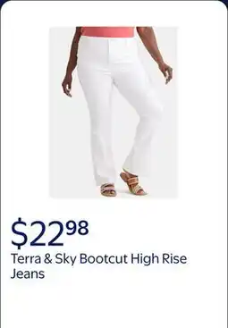 Walmart Terra & Sky Women's Plus Size Bootcut High Rise Jeans, 32 Inseam Regular offer