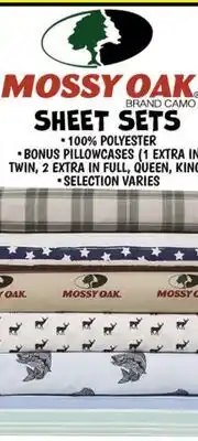 Ollie's MOSSY OAK TWIN SHEET SETS offer