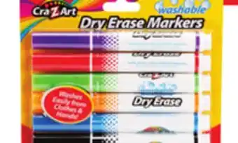 Ocean State Job Lot Cra-Z-Art Washable Dry Erase Markers 6-Piece offer