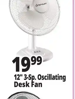 Ocean State Job Lot Penguin Oscillating Desk Fan 12 offer