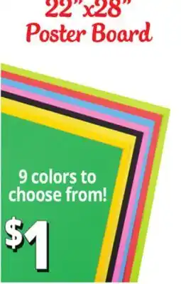 Ocean State Job Lot 22x28 Poster Board offer