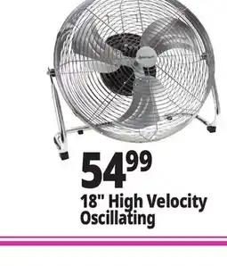 Ocean State Job Lot Penguin High Velocity Internal Oscillation Floor Fan 18 offer