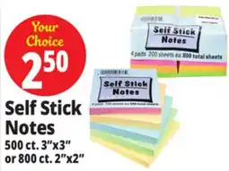 Ocean State Job Lot Self Stick Notes 4-Count offer
