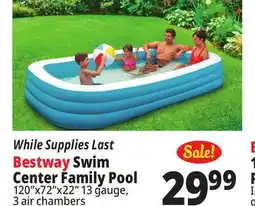 Ocean State Job Lot Bestway H2OGO! Family Swim Center Inflatable Pool 10' offer