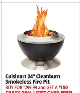 Ocean State Job Lot Cuisinart 24 Cleanburn Smokeless Fire Pit offer