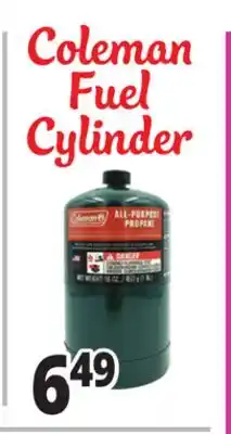 Ocean State Job Lot Coleman Fuel Cylinder offer