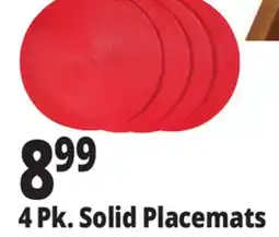 Ocean State Job Lot 4 Pk. Solid Placemats offer