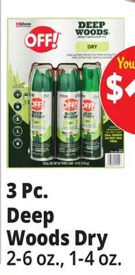 Ocean State Job Lot Off! Deep Woods Insect Repellent 3pk offer