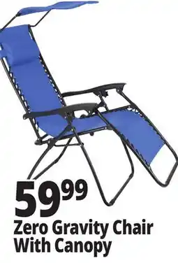 Ocean State Job Lot Reclining Zero Gravity Chair with Canopy offer