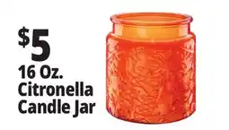 Ocean State Job Lot 16 Oz. Citronella Candle Jar offer