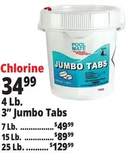 Ocean State Job Lot Chlorine 4 Lb. 3 Jumbo Tabs offer