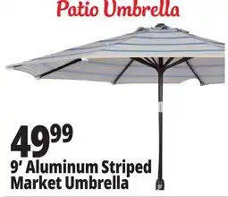 Ocean State Job Lot 9' Aluminum Market Umbrella with Tilt offer