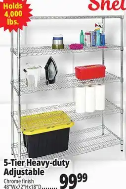Ocean State Job Lot Method Storage Systems 5-Tier Adjustable Heavy-Duty Shelving 48 x 18 x 72 offer