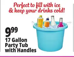 Ocean State Job Lot Gracious Living Party Tub with Rope Handles 17.8 Gal offer