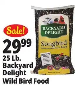 Ocean State Job Lot Backyard Delight Songbird Food 25 lbs offer