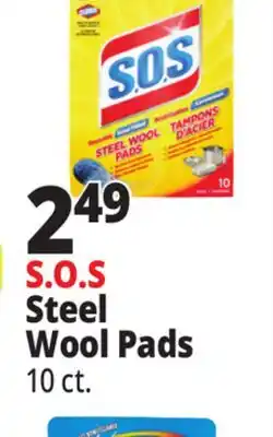 Ocean State Job Lot Clorox S.O.S Steel Wool Pads 10 Count offer