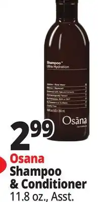 Ocean State Job Lot Osana Shampoo & Conditioner offer